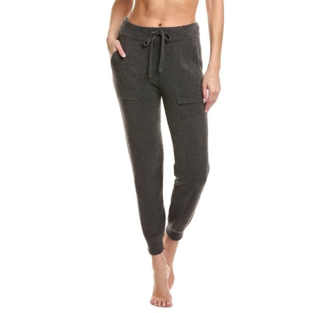 Barefoot Dreams Womens Cozychic Lite Rib Blocked Pant, Grey